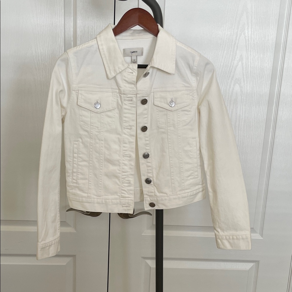 J. Crew Cream Denim Jacket